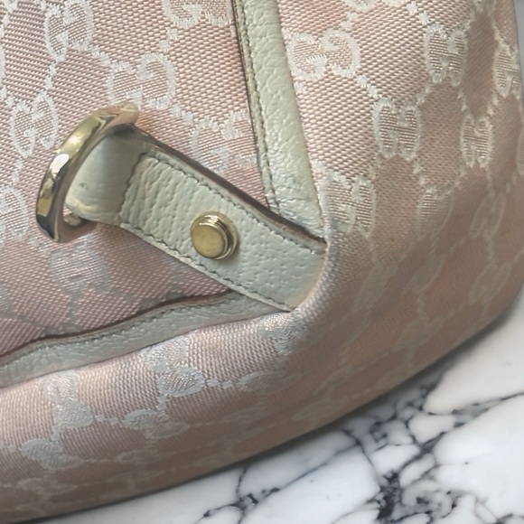 Pink & White Gucci D-Ring Abbey Tote - Picture 7 of 11